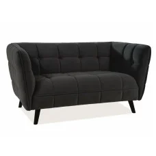 Sofa CASTELLO 2 VELVET black